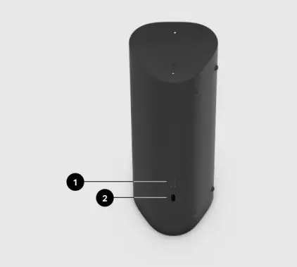 SONOS Roam SL Portable WiFi and Bluetooth Speaker User Manual - Connector panel