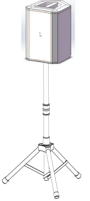 SOUND TOWN CARPO-S1 Multi Position Pa System - fig 3