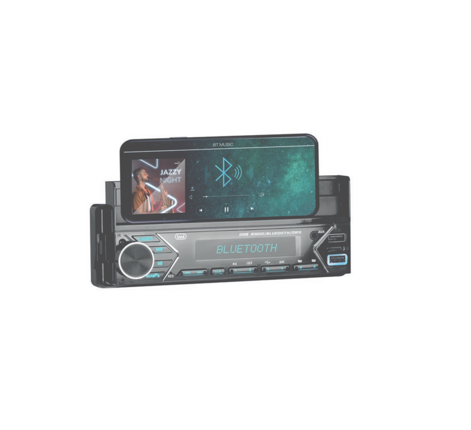 Trevi Scd 5753 Dab Dab + Car Radio With Bluetooth 1 Din Digital Media Player Hands Instruction Manual Trevi Scd 5753 Dab Dab + Car Radio With Bluetooth 1 Din Digital Media Player Hands Instruction Manual