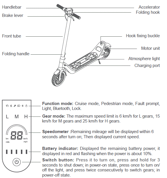 LEQISMART-A8-Electric-Scooter-fig-1