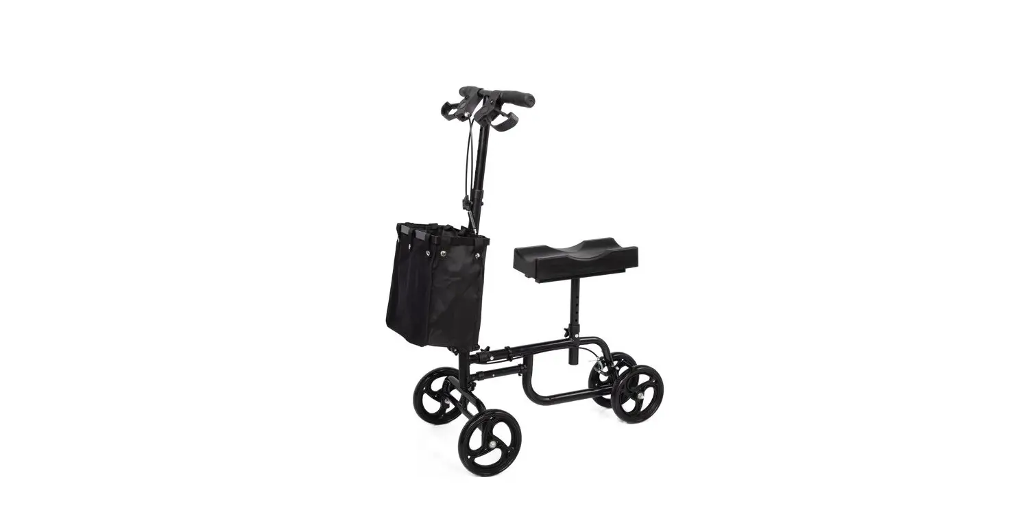 Jaxpety All-terrain Knee Scooter With Basket And Dual Braking System Instruction Manual