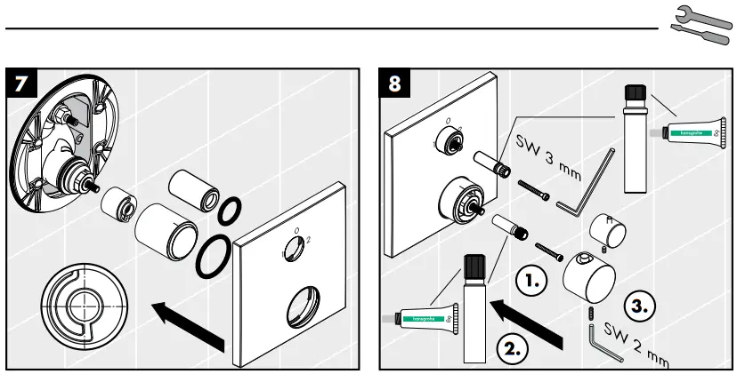 hansgrohe AXOR MASSAUD Thermostat - Assembly 3