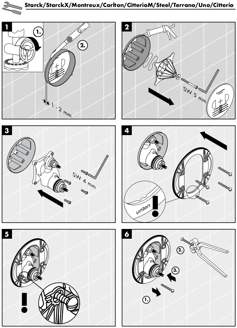 hansgrohe AXOR MASSAUD Thermostat - Assembly