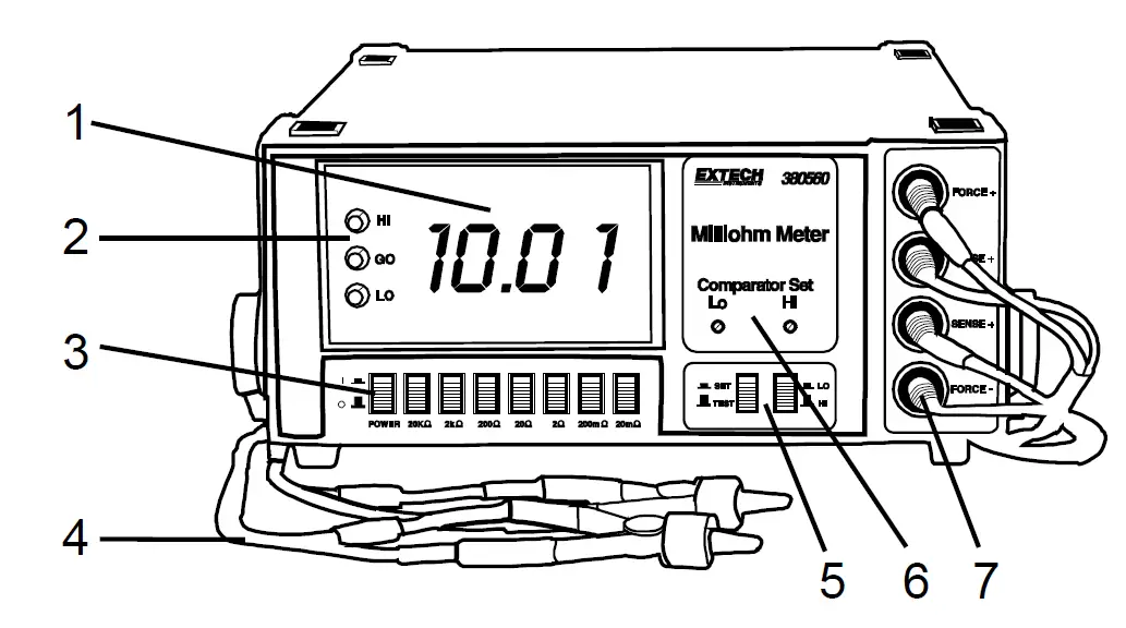 EXTECH 380560 High Resolution Benchtop MilliOhm Meter 1