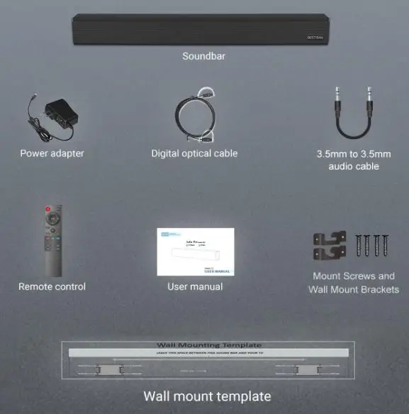 BESTISAN SE02 Wall Mountable Sound Bar-fig- (1)