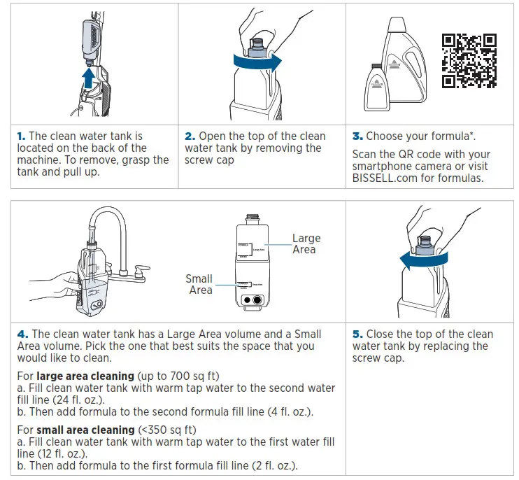 BISSELL 3518 Series Crosswave Hydrosteam Multi Surface Cleaner - fig5