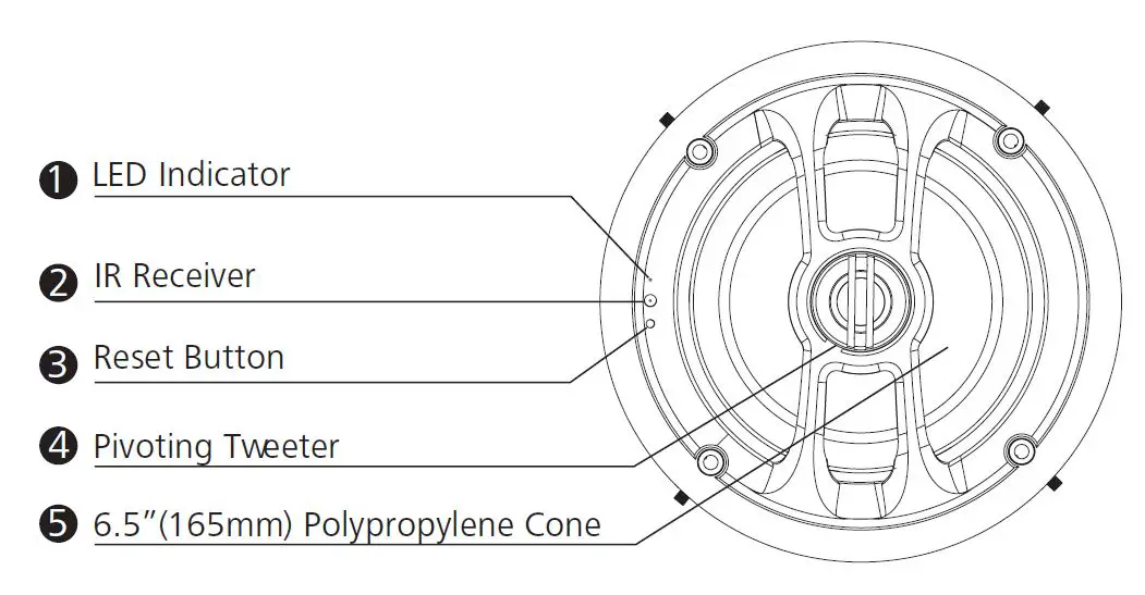 Opus-One-C-0876A-165mm-2 Way-Round-Wireless-Bluetooth-Ceiling-Speaker-Pair-FIG- (9)