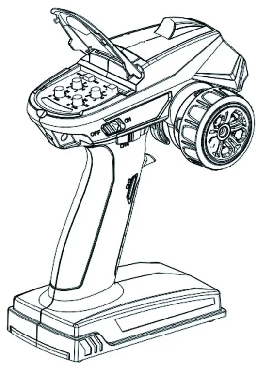 DUMBO X4 4CH RC Radio System Transmitter and Receiver -