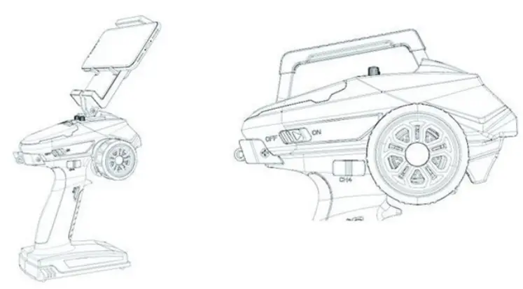 DUMBO X4 4CH RC Radio System Transmitter and Receiver - fig 6
