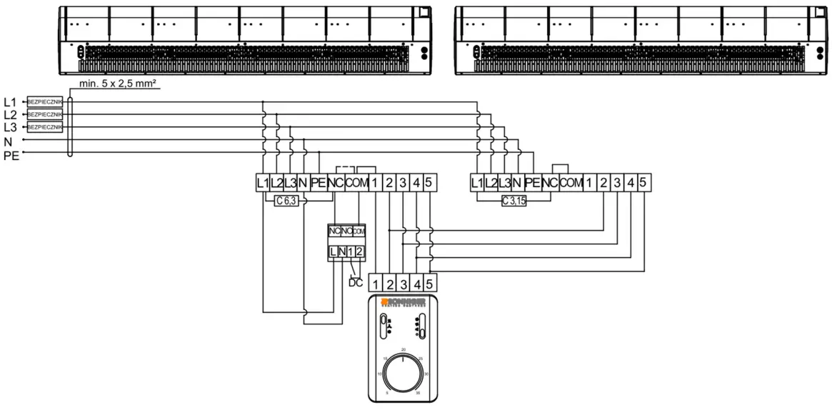 DIAGRAMS OF ELECTRICAL CONNECTIONS