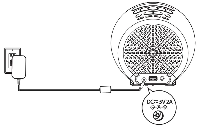 iHome iBT295 PowerClock Glow Bluetooth Speaker with USB Charging - Control 1