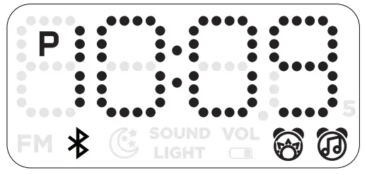 iHome iBT295 PowerClock Glow Bluetooth Speaker with USB Charging - Control 2