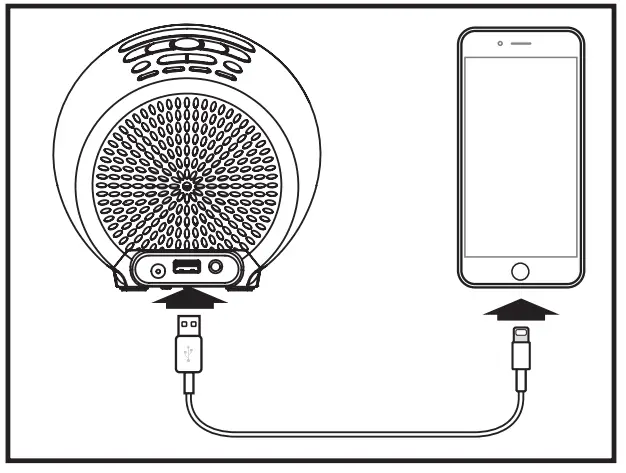 iHome iBT295 PowerClock Glow Bluetooth Speaker with USB Charging - Control6