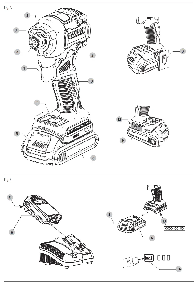 DEWALT DCF85M Brushless Cordless Compact Impact Driver - Parts