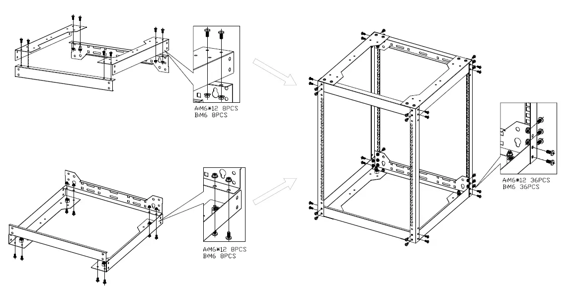 adastra-RF-12U-Open-19-Inch-Rack-Frame-FIG-2