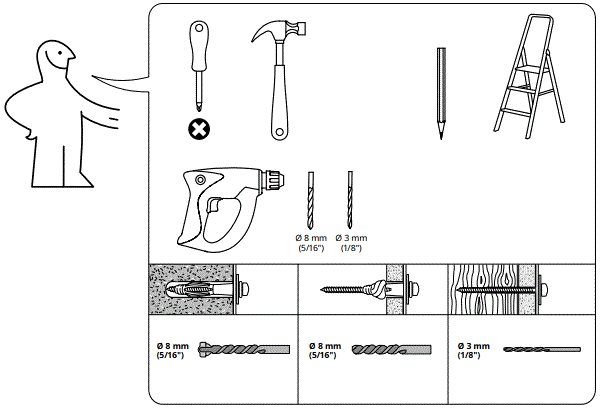 IKEA-705-306-09-VILHATTEN-Wardrobe-with-2-Doors-and-2-Drawer-fig-2