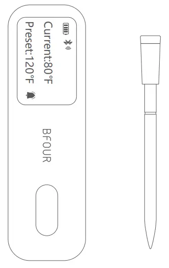 BFOUR BF 30 Smart Wireless Meat Thermometer