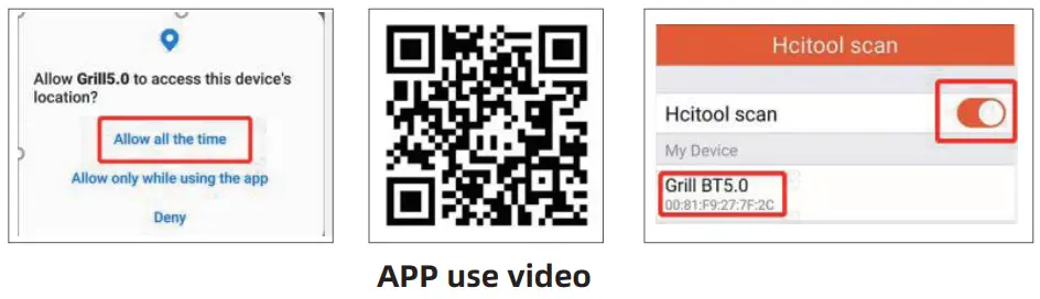 BFOUR BF 30 Smart Wireless Meat Thermometer - QR Code 1