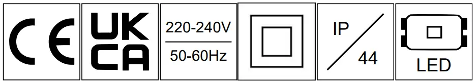 CE UK And button 
Instruction