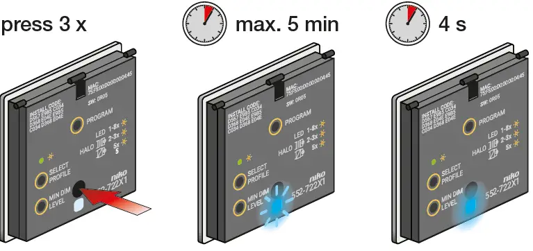 niko 552-722X1 2 Wire Connected Dimmer 15