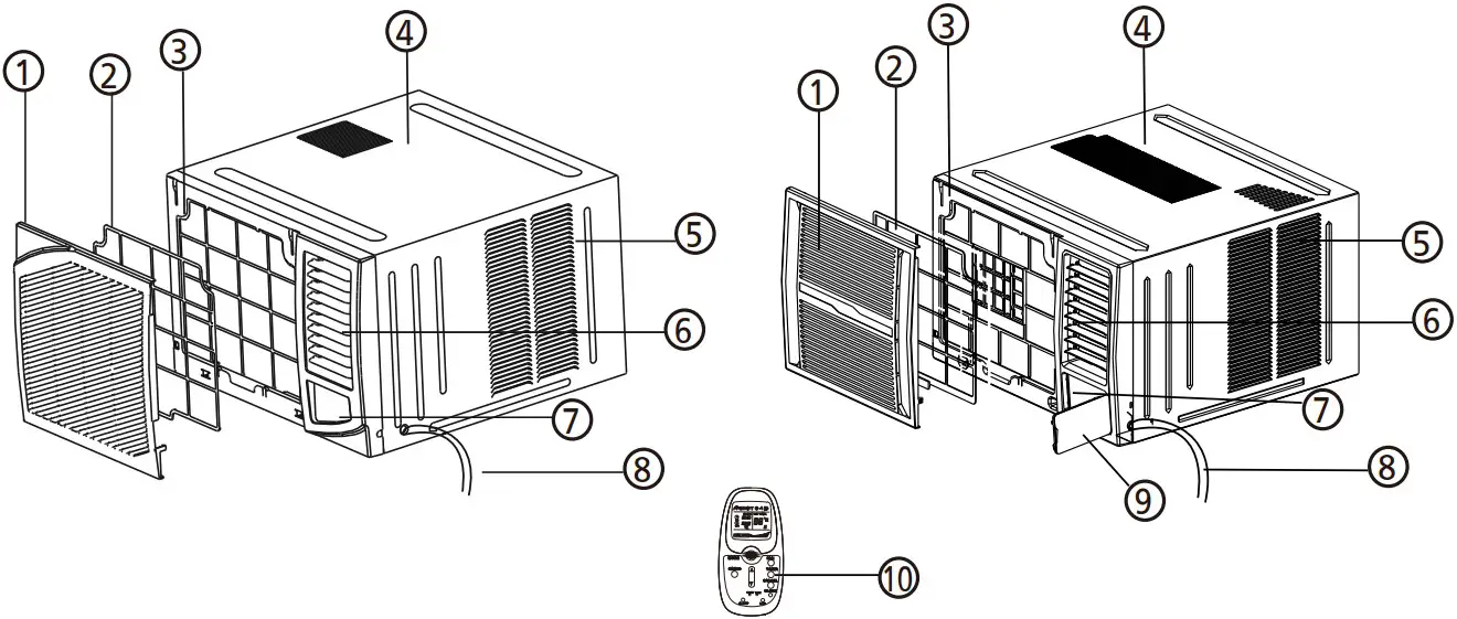 UNIT PARTS IDENTIFICATION