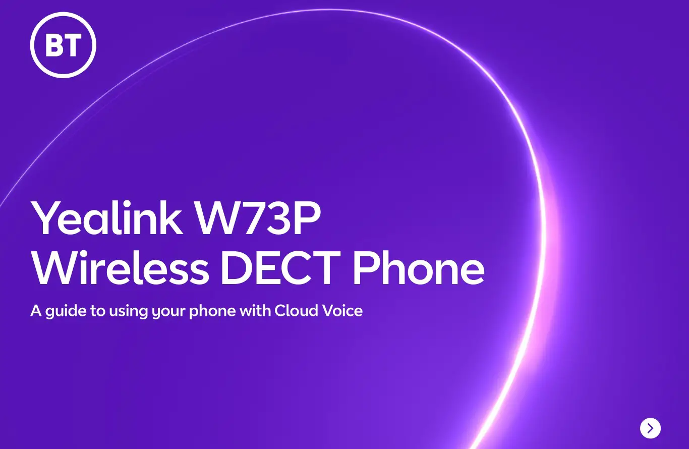 Yealink W73P Wireless Dect Phone System User Guide