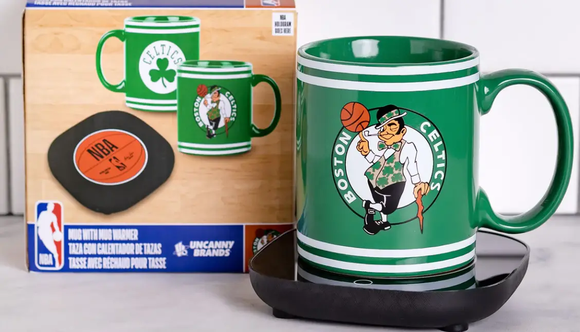 Uncanny Brands Mw1-nba-cel-lg1 Nba Boston Celtics Mug Warmer Set Instruction Manual