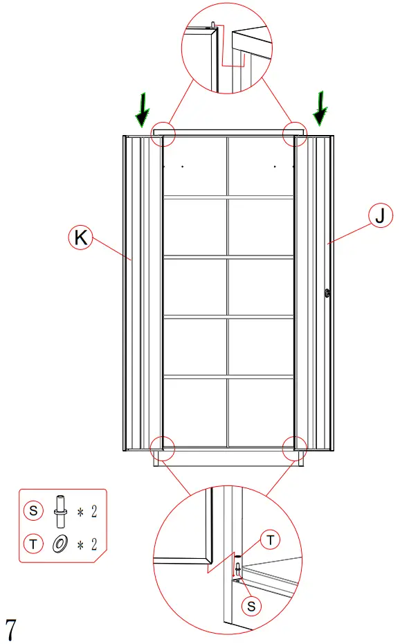UNBRANDED MX W139258971 Metal Storage Cabinet - Figure6