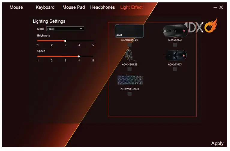ADXGaming ADXWMK0923 Firefight RGB Wireless Gaming Keyboard - Interface5