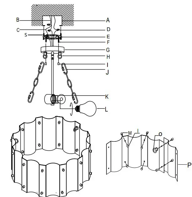 Tribesigns-TH-SF0180-Bailey-3-Light-Black-Semi-Flush-Mounted-Light-FIG-2