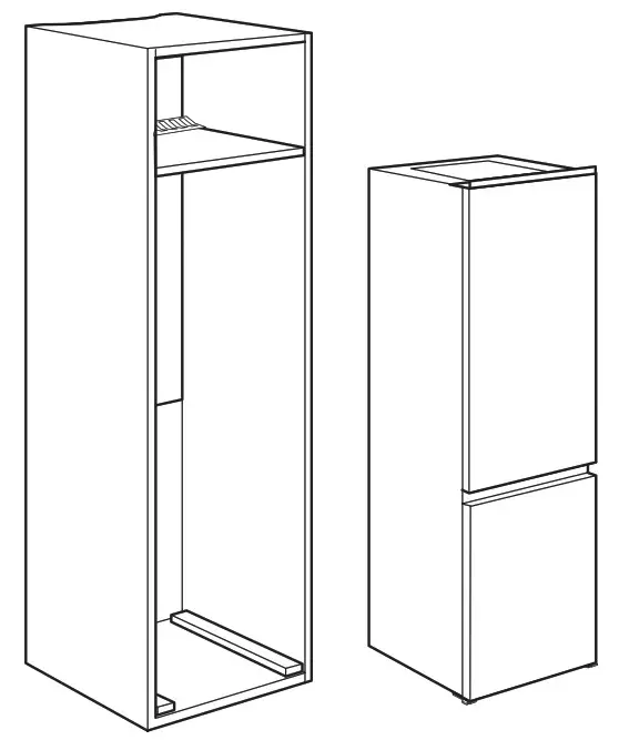 IKEA AA 2375851 1 ISANDE Fridge