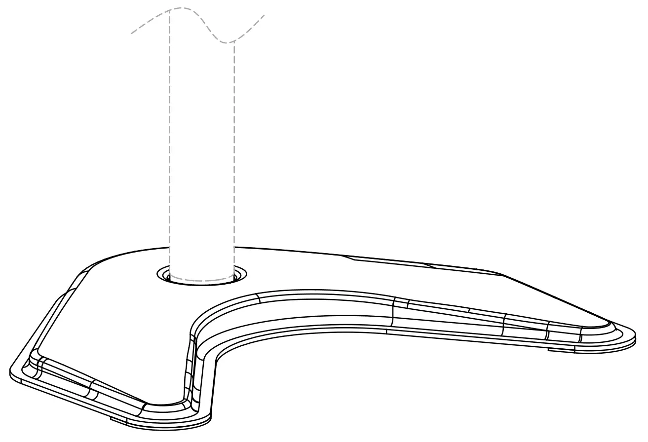 V I V O PT-SD-BS02F Monitor Stand Base