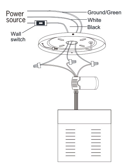 THE HOME DEPOT YMPE-7135777 52 Inch LED Indoor Coffee Ceiling Fan with Light