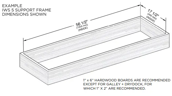 THE GALLEY IWS3SDD12SBA The Ideal Workstation 3 Culinary Kit - STRUCTURE