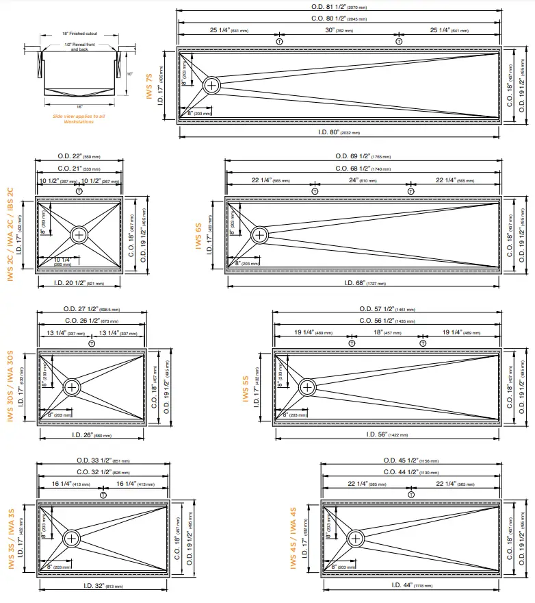 THE GALLEY IWS3SDD12SBA The Ideal Workstation 3 Culinary Kit - Workstations 2