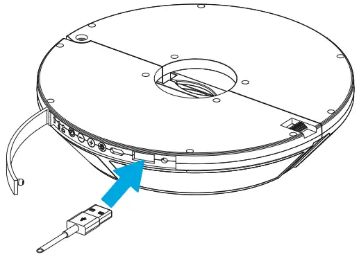 atomi LED Patio Umbrella Light plus Speaker - Connect any USB