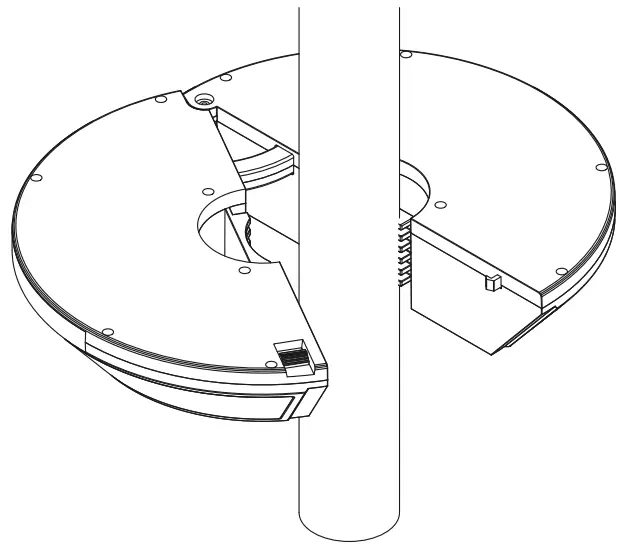 atomi LED Patio Umbrella Light plus Speaker - Place Umbrella