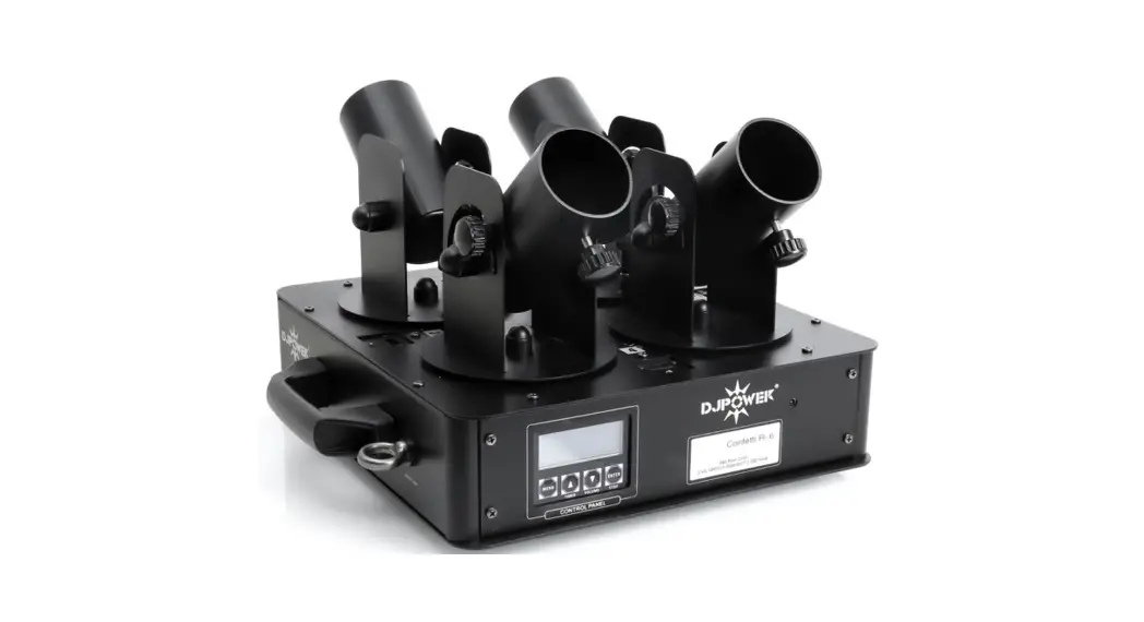 Djpower R-6 Four Output Electric Confetti Launcher User Manual Djpower R-6 Four Output Electric Confetti Launcher User Manual