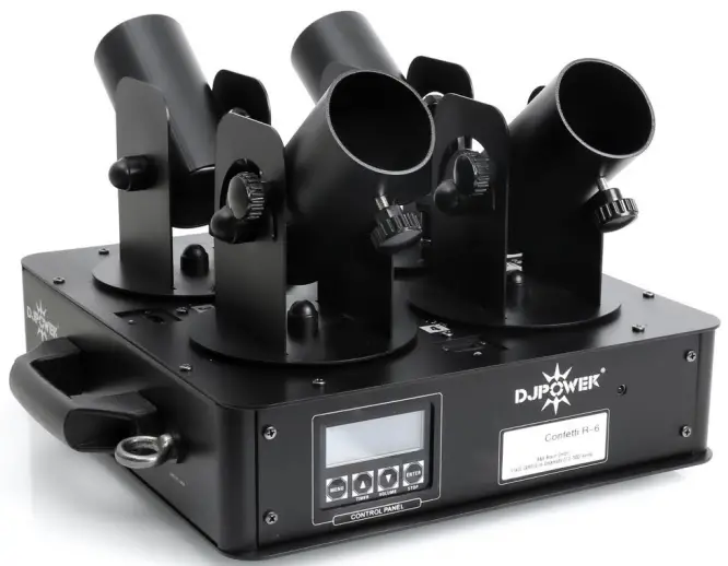 DJPOWER R-6 Four Output Electric Confetti Launcher - Diagrams