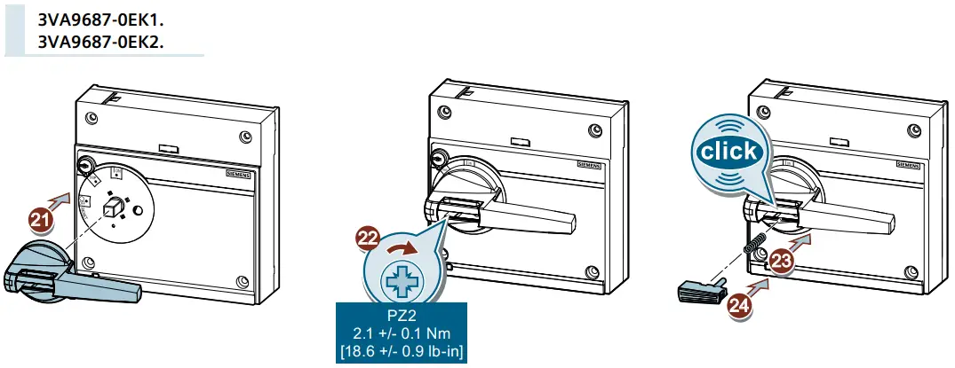 SIEMENS 3VA9980 0VL10 Wall Decoration Index Finger - Assembly3