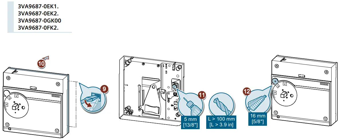 SIEMENS 3VA9980 0VL10 Wall Decoration Index Finger - Locking 2