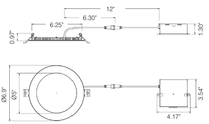 PLT-12405 Color Selectable Ultra Thin LED Downlight 2