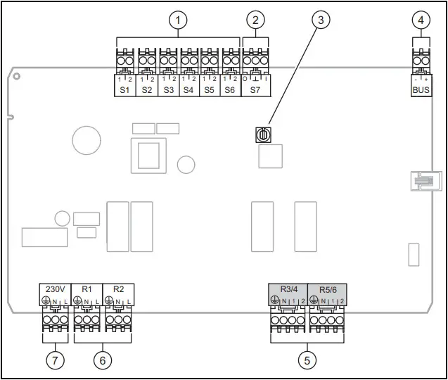 Vaillant VR 70 Wiring Centre - front casing 2