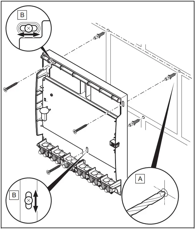 Vaillant VR 70 Wiring Centre - wall base