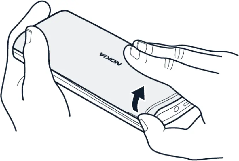 NOKIA 105 - Remove the back cover