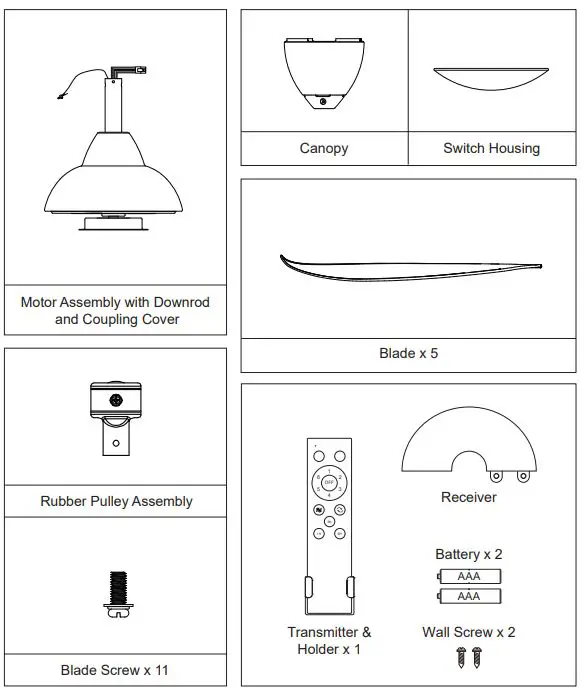 Vannus-Luna-5B-56-Ceiling-Fan-FIG-1