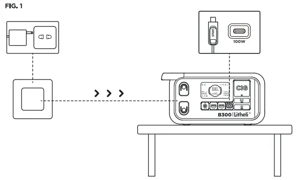 Litheli-B300-PowerHUB-Portable-Power-Station-fig-4