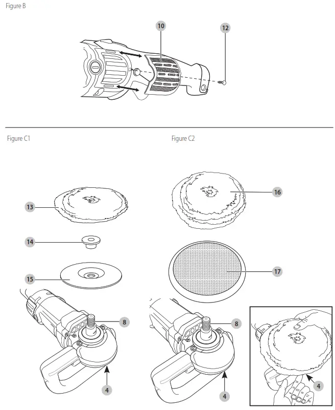 DEWALT DWP849X Polisher - Figer1