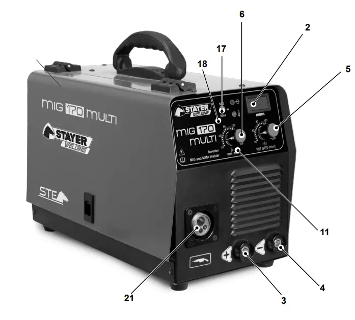 STAYER MIG 131 Multi Flux Core Welding Wire Machine - MIG