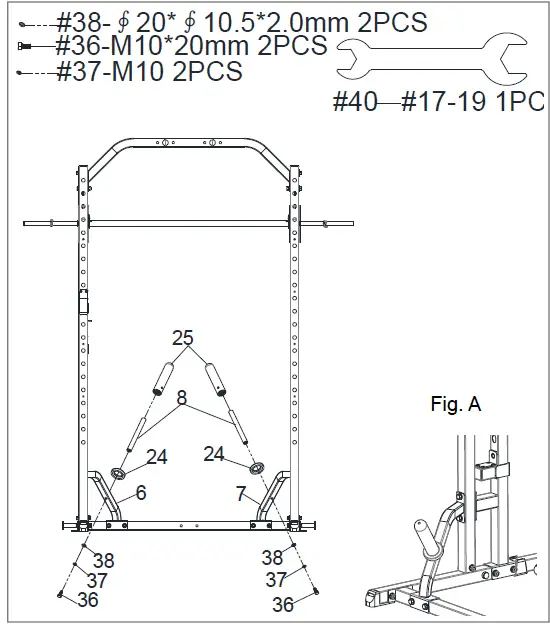 SUNNY-Health-and-Fitness SF-XF920020-Essential-Series-Smith-Machine -Squat-Rack-FIG- (10)